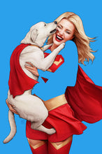 Load image into Gallery viewer, *Supergirl: Woman of Tomorrow #1, CGC Signature Series (9.8) JTC EXCLUSIVE | Supergirl & Krypto Negative Space variant edition