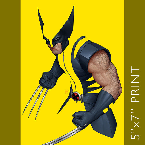 ★NEIGHBORH HOOD★WOLVERINE NARROW★ WOLVERINE Negative Space Print 5”x7” – John Tyler Christopher