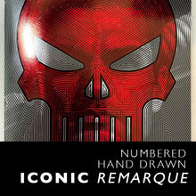 Load image into Gallery viewer, *Daredevil &amp; Punisher #5, ICONIC REMARQUE (Numbered with Certificate of Authenticity) JTC EXCLUSIVE | Punisher Tone ICONIC REMARQUE variant edition RED INSIDE
