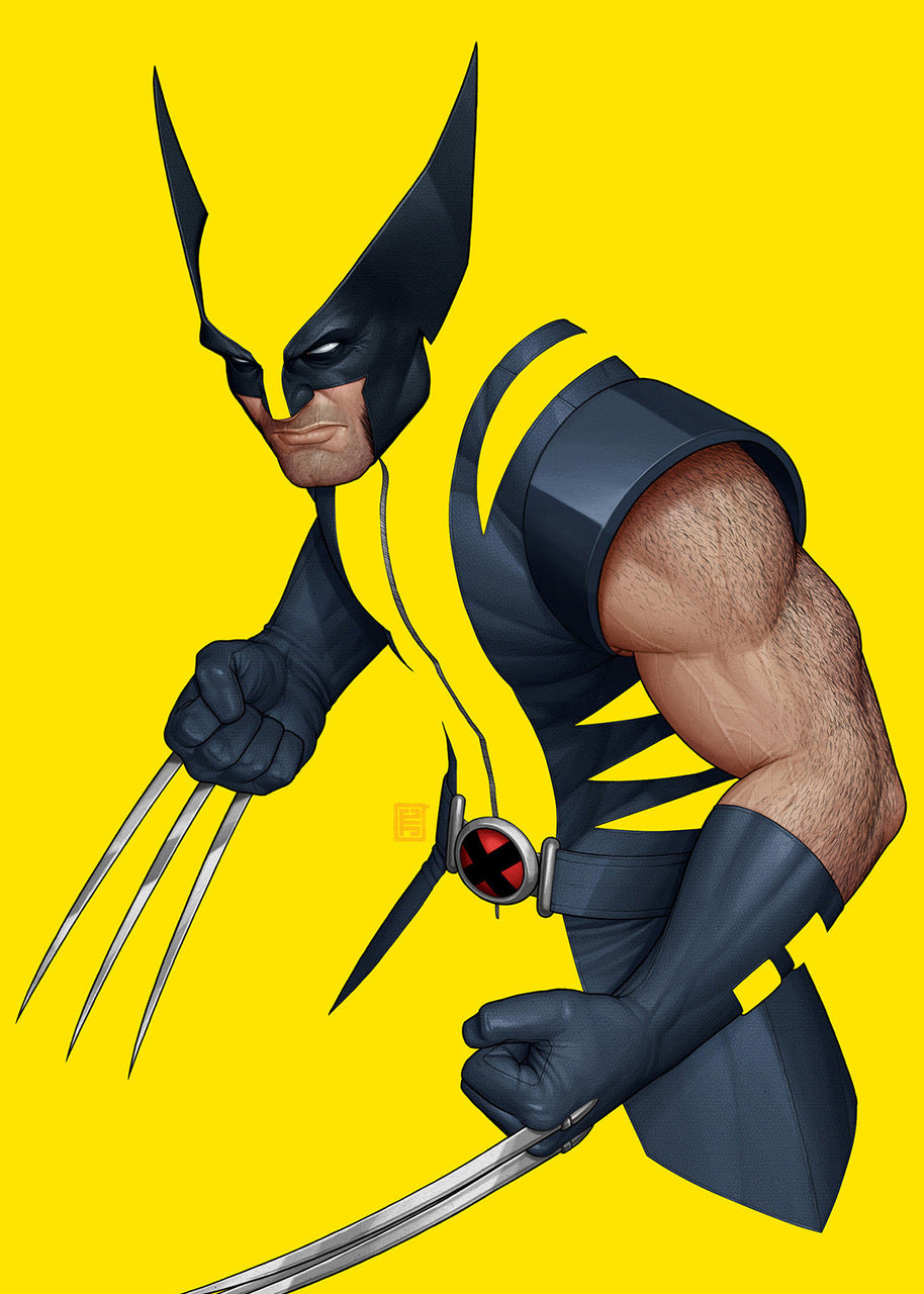 WOLVERINE Negative Space Print 5”x7” – John Tyler Christopher
